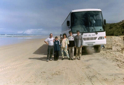 Auf Fraser-Island auf einem Tagesausflug mit dem Allrad-Car
